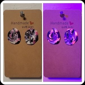 "Ugly Sweater" UV Reactive Handmade Earrings